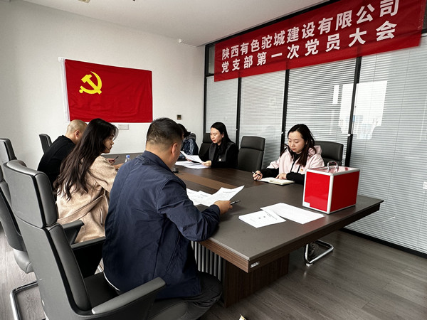 凝心聚力啟新程，有色駝城黨支部正式成立！